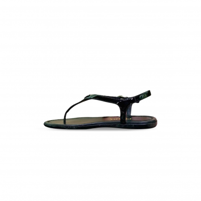 PRADA PATENT LEATHER FLIP-FLOPS 1Y656I